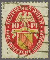 Coat Of Arms Baden 10 Pfennig With Variety Watermark Upright, Very Fine With 2012 Hans-Dieter Schlegel Certificate, Cat. - Altri & Non Classificati