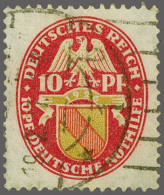 Coat Of Arms Baden 10 Pfennig With Variety Watermark Upright, Very Fine With 2012 Hans-Dieter Schlegel Certificate, Cat. - Other & Unclassified