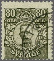 1918, Värnamo 80 öre Black, Very Fine But Cancelled To Order With Sven Grønlund Certificate (cat.v. €5500) - Otros & Sin Clasificación