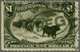 Western Cattle In The Storm 1 Dollar Black, Fine (some Shorter Perfs), Cat.v. $ 700 - Sonstige & Ohne Zuordnung