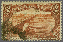 Mississippi River Bridge $ 2 Orange Brown, Fine/very Fine, Cat.v. $ 1050 - Sonstige & Ohne Zuordnung