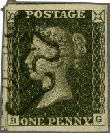 1840 1d. Plate 11 Greyish Black BG Good To Large Margins (SW Corner Small Scissor Cut In Margin Not Touching The Design) - Used Stamps