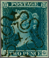 1841 2d. Plate 3 BG Good To Large Margins And A Very Good Crisp Strike Of The No.4 In Maltese Cross, With 2001 RPS Certi - Oblitérés