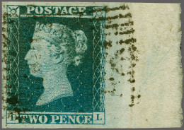 1841 2d. Plate 3 DL Good To Large Margins (full Sheet Margin At Right With Deckled Edge), Cat. £ 100++ - Used Stamps