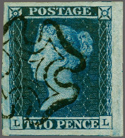 1841 2d. Plate 3 LL Large To Very Large Margins With A Very Good Crisp Strike Of The Maltese Cross In Black - A Superb S - Usados