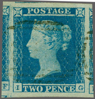 1841 2d. Plate 4 IG Four Large To Very Large Margins - A Very Big Stamp - With A Light Indistinct Numeral Cancellation C - Usados