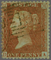 1856 1d. Redbrown Plate 24, Die II, Alphabet III, Watermark Small Crown, 14x14, Very Fine Ex. With 2005 RPS Certificate - Oblitérés