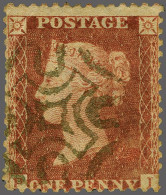 1854-1862 1d. Red-brown, Very Fine Group Spec. B1 To C13, Including C1 Strip Of Four, C9 (SG 38) Unused And C10 (SG 40) - Ohne Zuordnung