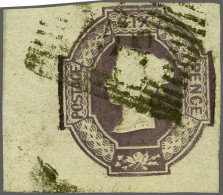 1854 Embossed 6d. Mauve Watermark Reversed, Good To Very Large Margins, Cancelled By An Indistinct Scottish Numeral Cat. - Usados