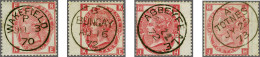 1862-1881 3d. Rose (plates 2-21), A Fine Group Of 67 Ex., Including Postmarks (many Cds With Good To Superb Strikes), Wa - Used Stamps