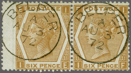 1867-1872 A Fine Group Of Multiples All Cancelled With Fine To Very Fine Cds Strikes (6 Pairs And 2 Strips Of Three), Ca - Usados