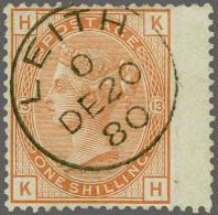 1880 1s. Orange-brown (Watermark Spray) Plate 13, A Very Fine Example Cancelled With A Superb Strike Of The Scottish Lei - Usados