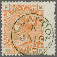 1876 4d. Vermillion Plate 15, A Very Fine Example Cancelled With A Very Good Crisp Strike Of The Ullapool Cds 1877, Cat. - Usados