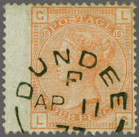 1876 4d. Vermillion Plate 15, A Very Fine Example Cancelled With A Very Good Crisp Strike Of The Dundee Cds 1877, - This - Oblitérés