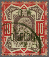 1903 Office Of Works Edward VII 10d. Overprinted By Office Of Works Official, A Very Fine Example Neatly Cancelled By An - Dienstmarken