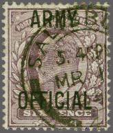 1903 Army Edward VII 6d. Overprinted By Army Official, A Fine To Very Example Cancelled By A 1904 Salisbury Cds, With 20 - Other & Unclassified