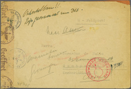 Cover SS Fieldpost Cover From Soldier Of The SS-Panzer Division "Wiking" (end Of 1944?) To Santpoort But Due To Relocati - Otros & Sin Clasificación