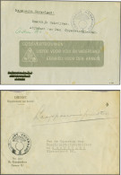 Cover Landwacht Nederland (private Courier Of SS Mail), 4 Covers (1 Philatelic) All With Postmark Landwacht Nederland (e - Autres & Non Classés