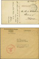 Cover Wasserschutzpolizei-Kommando IJsselmeer (1942-1944 - IJsselmeer Flotilla), 7 Covers With Various Postmarks (Wasser - Other & Unclassified