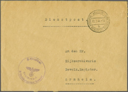 Cover SS-Schule/Ausbildungslager Avegoor (training Camp For Dutch SS Officers, 5 Covers Including 2 With Postmark SS-Aus - Otros & Sin Clasificación