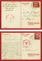 Cover Organisation Todt, 6 Postcards All Franked With Hindenburg 15pf Sent By Mainly Family Members To Dutch Labourers C - Other & Unclassified