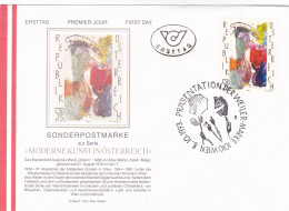 THE PAINTING  MODERNEKUNSTIN OSTERREICH    FDC   COVERS 1993  AUSTRIA - FDC