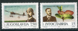 YUGOSLAVIA 1991 Centenary Of Lilienthal Flights MNH / **.  Michel 2473-74 - Ungebraucht