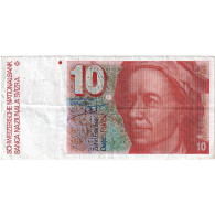 Suisse, 10 Franken, 1986, KM:53f, TB - Schweiz