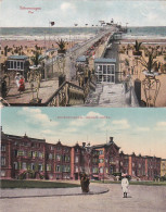 2606      453         Scheveningen, Oranje Hotel 1915 (linksonder Een Vouw) – Pier. (2 KAARTEN) (linksonder - Scheveningen