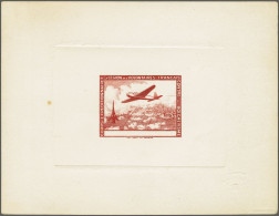 1941 Légion Des Volontaires (L.V.F.) Airmail, 2 Ministerblocks On Cardboard Paper With Embossed Logo, Ministerblock In R - Sellos De Guerra