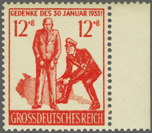 Unmounted Mint British Propaganda Forgery For Germany, 1945, Himmler Chains Citizen 12 Pfennig Red With Margin (hinge Tr - Kriegs- Und Propaganda- Fälschungen