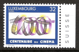 Luxembourg 1996 N° 1345 Iso ** Centenaire Du Cinéma, Bande De Film, Pellicule, Grand écran, Photo, 7ème Art - Neufs