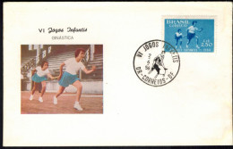 Brasilien Sport Leichtathletik Brief 1956 Inter. Sonderstempel Auf Dekorativem - Lettres & Documents