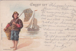 2606138Groet Uit Zandvoort Rond 1900. ) (minuscule Vouwen In De Hoeken) - Zandvoort