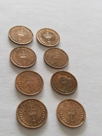 7 Pièces D'1/2 New Penny United Kingdom 1971 (3)-1973 (3)-1974 - 1/2 Penny & 1/2 New Penny