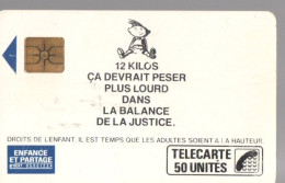 Télécarte - Enfance Et Partage Garçon -1989 50u - GEM - 1989