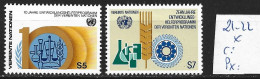 NATIONS UNIES OFFICE DE VIENNE 21-22 *  Côte 3.25 € - Unused Stamps