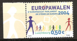 Luxembourg 2004 N° 1594 ** Vote, Elections Européennes, Europe, Démocratie, Parlement, Parti Vert, Politique - Unused Stamps