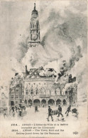 FRANCE - Arras - L'hôtel De Ville Et Le Beffroi Incendiés Par Les Allemands - Animé - Carte Postale Ancienne - Arras