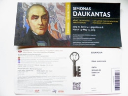 Entry Ticket Lithuania National Museum Palace Grand Dukes Old Key Exhibition Simonas Daukantas - Tickets - Vouchers