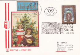 CHRISTMAS  FDC   COVERS 1995  AUSTRIA - FDC