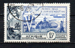 Col41 Colonies AOF Afrique Occidentale PA N° 17 Oblitéré Cote 7,00 € - Used Stamps