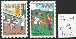 NATIONS UNIES OFFICE DE VIENNE 77-78 * Côte 4 € - Nuevos