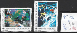 NATIONS UNIES OFFICE DE VIENNE 85-86 * Côte 3.10 € - Unused Stamps