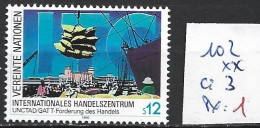 NATIONS UNIES OFFICE DE VIENNE 102 ** Côte 3 € - Unused Stamps