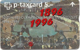 Switzerland: PTT-p KF-285 603L Stiftung Schweizer Sporthilfe - 100 Jahre Olympische Spiele - Schweiz