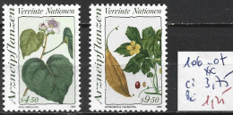 NATIONS UNIES OFFICE DE VIENNE 106-107 ** Côte 3.75 € - Unused Stamps