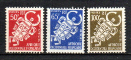 Col41 Colonies AOF Afrique Occidentale Service N° 9 à 11 Neuf XX MNH Cote 25,50 € - Unused Stamps