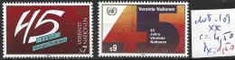 NATIONS UNIES OFFICE DE VIENNE 108-109 ** Côte 4.50 € - Unused Stamps