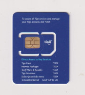 GHANA  - Tigo Unused Chip SIM Phonecard - Ghana